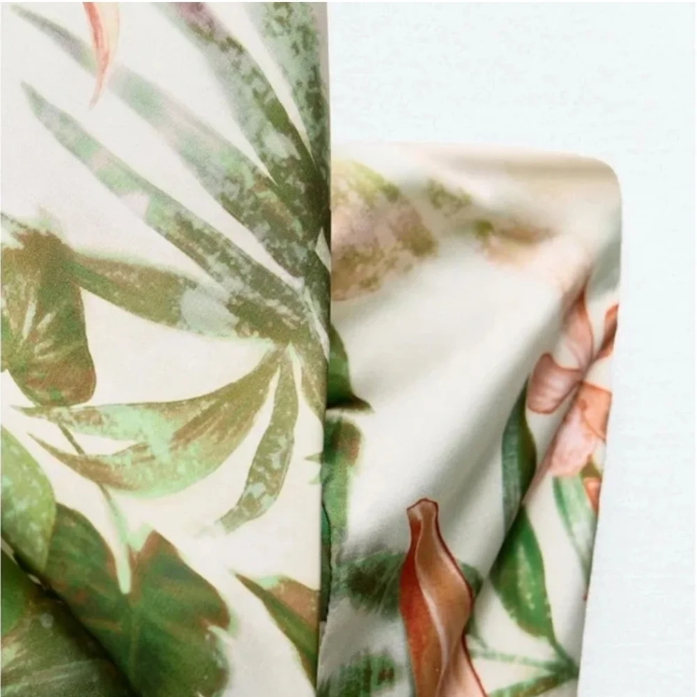 ZARA TROPICAL PRINT MIDI DRESS SIZE S - Picture 13 of 13